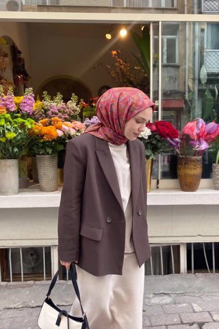 Soft Eşarp Vintage Flow Şeker Pembe