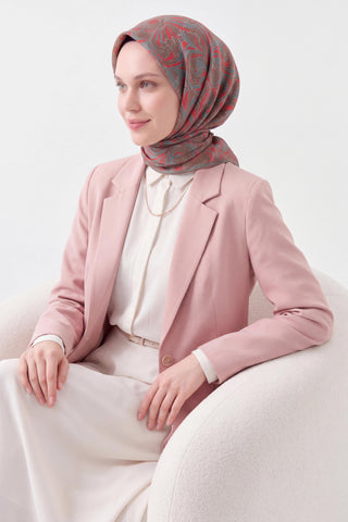 Soft Eşarp Vintage Flow Turkuaz