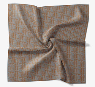 Soft Eşarp Zincir Desen Gri 90x90