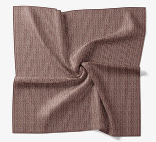 Soft Eşarp Zincir Desen Pudra Vizon 90x90