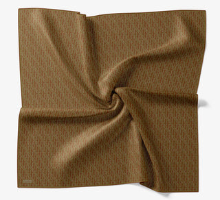 Soft Eşarp Zincir Desen Taba 90x90