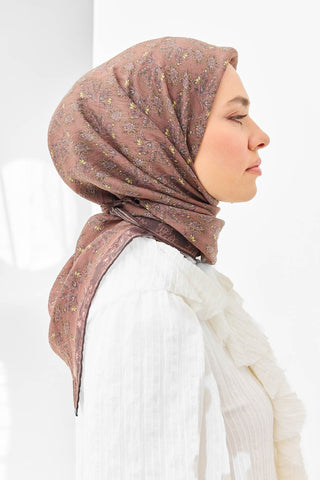 Tencel Monare Eşarp Garden Kahverengi
