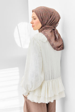 Tencel Monare Eşarp Garden Kahverengi