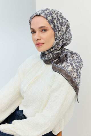 Tencel Monare Eşarp Garden Kırık Beyaz