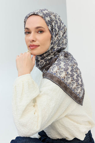 Tencel Monare Eşarp Garden Kırık Beyaz