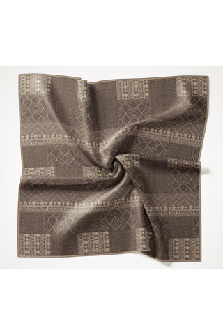 Tencel Monare Eşarp Osmanlı Desen Gri 90X90