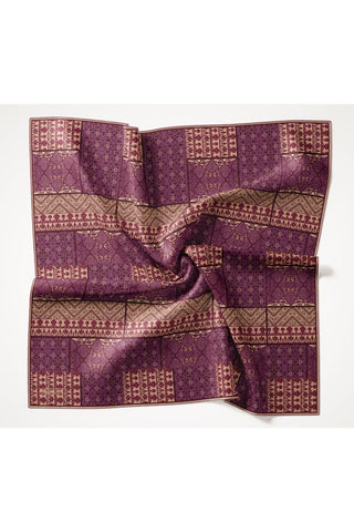 Tencel Monare Eşarp Osmanlı Desen Mor 90X90