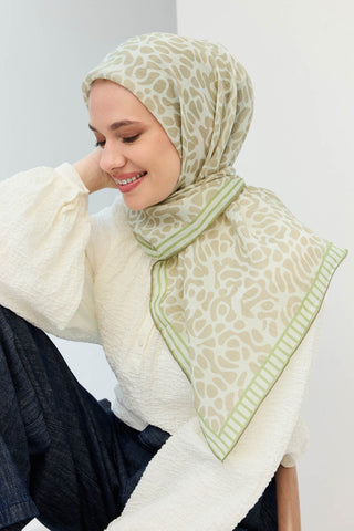 Tencel Monare Eşarp Palet Küf Yeşili