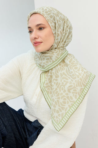 Tencel Monare Eşarp Palet Küf Yeşili