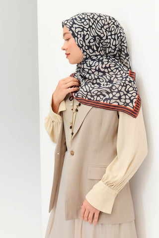 Tencel Monare Eşarp Palet Lacivert