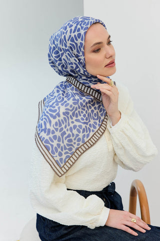 Tencel Monare Eşarp Palet Morcivert
