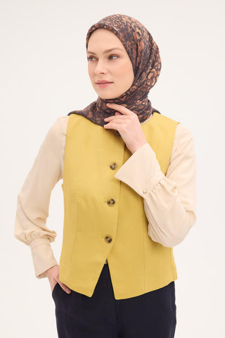 Viscose Velora Scarf, Four Seasons, Baroque Floral Pattern, Espresso, 90x90 cm 