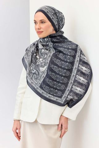 Tencel Monare Şal Bohem Lacivert