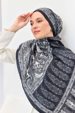 Tencel Monare Şal Bohem Lacivert
