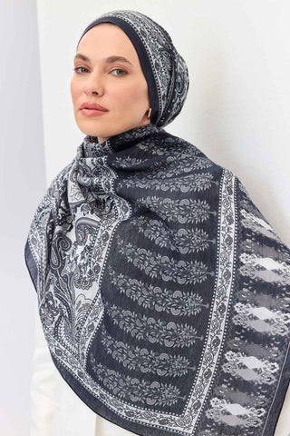 Tencel Monare Şal Bohem Lacivert