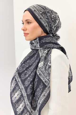 Tencel Monare Şal Bohem Lacivert
