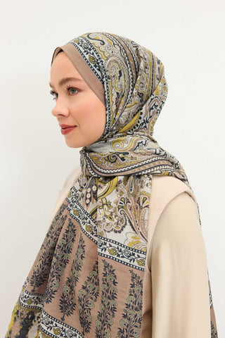 Tencel Monare Şal Bohem Mocha Mousse