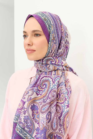 Tencel Monare Şal Bohem Mor