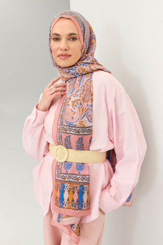 Tencel Monare Şal Bohem Pembe