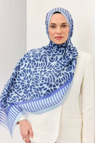 Tencel Monare Şal Coral Bebe Mavisi