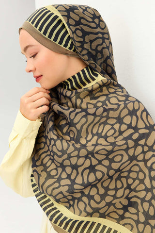Tencel Monare Şal Coral Kahverengi