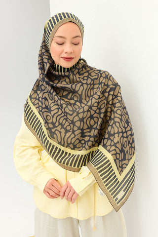 Tencel Monare Şal Coral Kahverengi