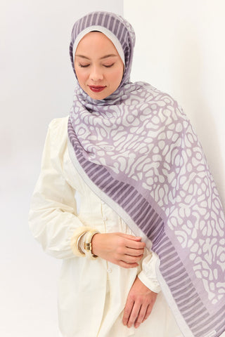 Tencel Monare Şal Coral Lila