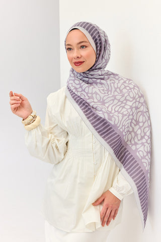 Tencel Monare Şal Coral Lila