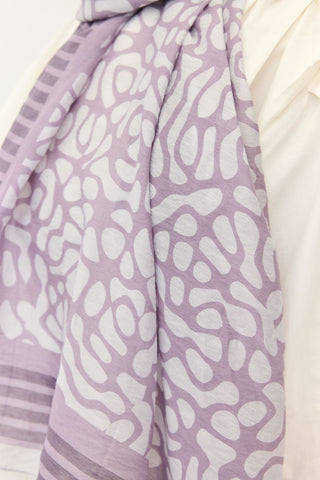 Tencel Monare Şal Coral Lila