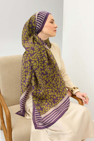 Tencel Monare Şal Coral Mor