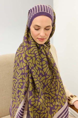 Tencel Monare Şal Coral Mor
