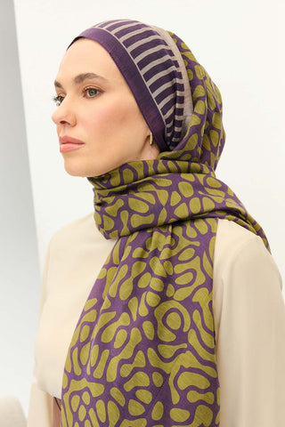 Tencel Monare Şal Coral Mor