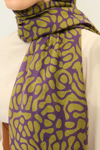Tencel Monare Şal Coral Mor - Monare Şal - | Silk Home