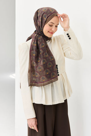 Tencel Monare Şal Tomurcuk Acı Kahve