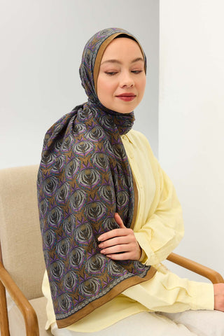 Tencel Monare Şal Tomurcuk Antrasit