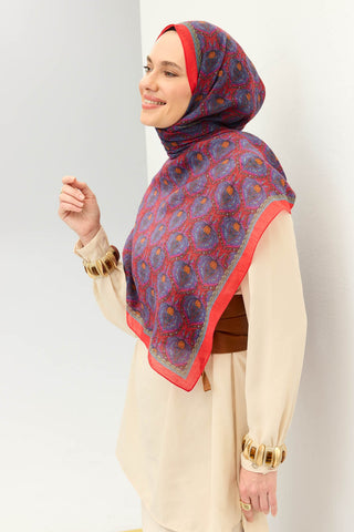 Tencel Monare Şal Tomurcuk Mor