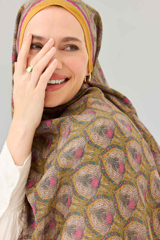 Tencel Monare Şal Tomurcuk Sarı
