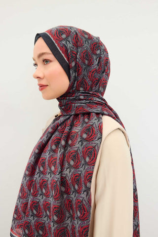 Tencel Monare Şal Tomurcuk Siyah