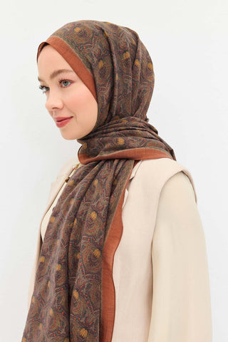 Tencel Monare Şal Tomurcuk Taba