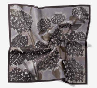 Twill İpek Bloom Eşarp Koyu Yeşil  90x90