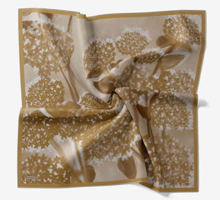 Twill İpek Bloom Eşarp Sarı  90x90