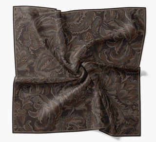 Twill İpek Büyük Boy Eşarp Antrasit - Twill İpek Eşarp Büyük Boy - | Silk Home