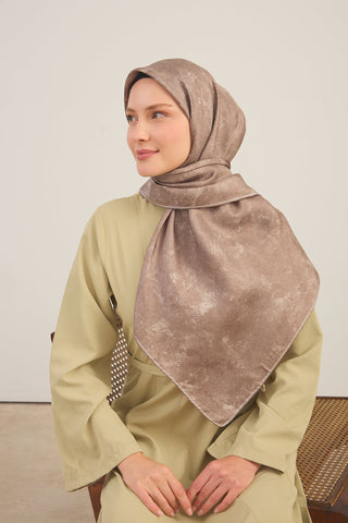 Twill İpek Büyük Boy Eşarp Bej - Twill İpek Eşarp Büyük Boy - | Silk Home