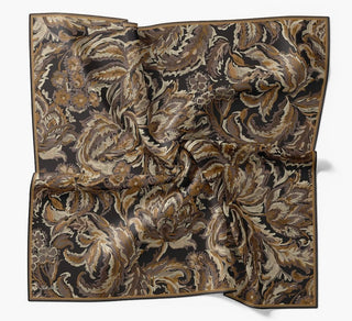 Twill İpek Büyük Boy Eşarp Hardal - Twill İpek Eşarp Büyük Boy - | Silk Home