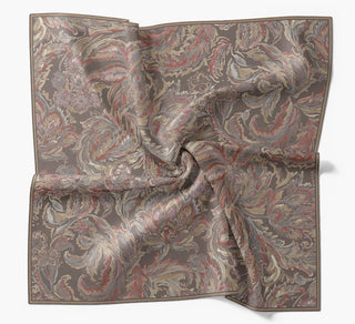 Twill İpek Büyük Boy Eşarp Koyu Gri - Twill İpek Eşarp Büyük Boy - | Silk Home