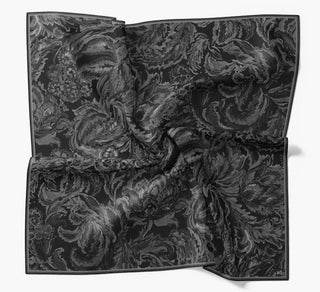 Twill İpek Büyük Boy Eşarp Siyah - Twill İpek Eşarp Büyük Boy - | Silk Home