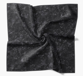 Twill İpek Büyük Boy Eşarp Siyah - Twill İpek Eşarp Büyük Boy - | Silk Home