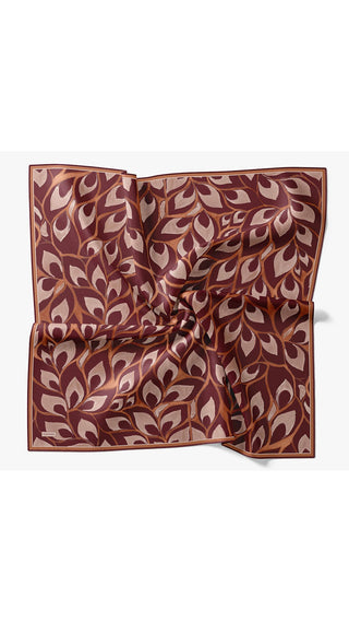 Twill İpek Eşarp Aurelia Bordo - Twill İpek Eşarp - | Silk Home