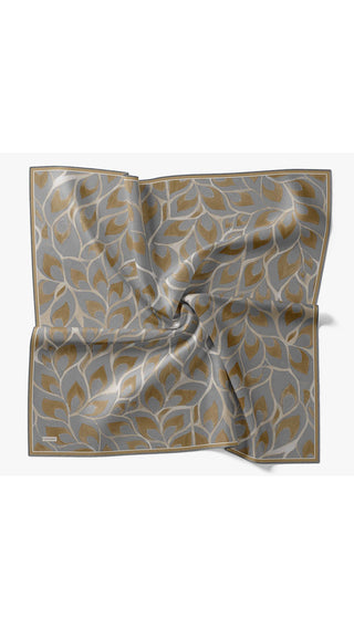 Twill İpek Eşarp Aurelia Füme - Twill İpek Eşarp - | Silk Home