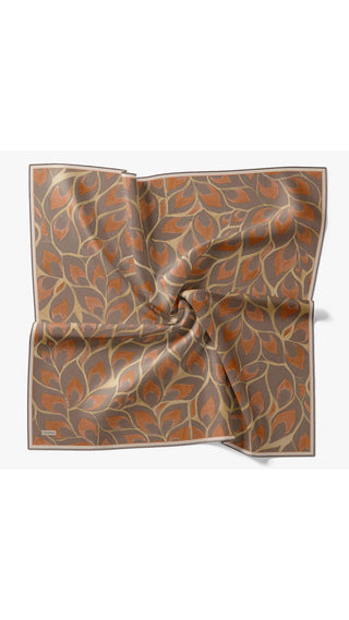 Twill İpek Eşarp Aurelia Haki - Twill İpek Eşarp - | Silk Home